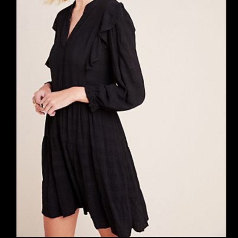 Amadi black dress Anthropologie